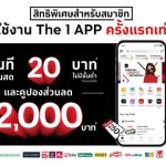 นักช้อปฟังทางนี้! The 1 App แจกคูปองเงินสดลดกระหน่ำรวม 2,000 บาท  เพียงดาวน์โหลดและเข้าใช้งาน The 1 App ครั้งแรก