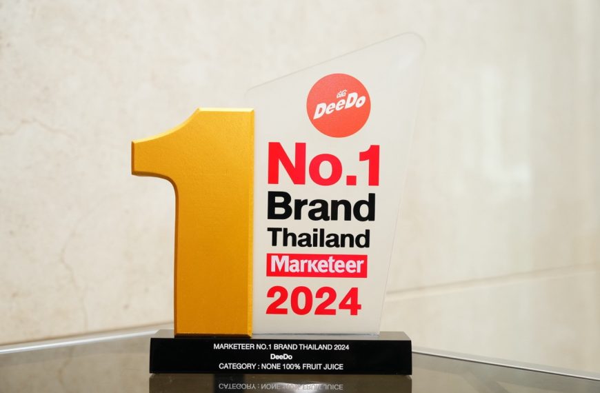 “ดีโด้” สร้างปรากฏการณ์ผู้นำตลาดน้ำผลไม้ (Non 100%) ครองใจผู้บริโภคต่อเนื่อง 6 ปีซ้อน คว้ารางวัล Marketeer No.1 Brand Thailand 2023 -2024